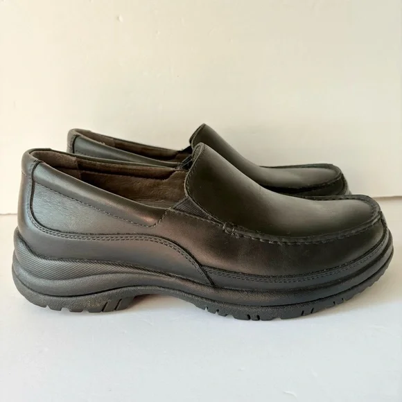Dansko Black Wayne Leather Slip-On Moc Toe Loafers work shoes Size 8.5/ 42 Wynn Black Leather – Dansko main image 3